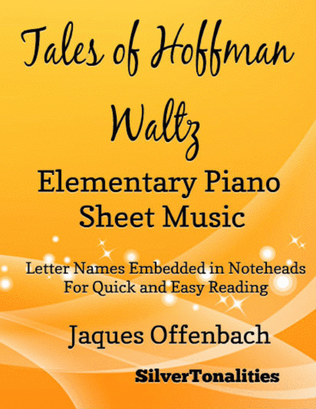 Tales of Hoffman Waltz Elementary Piano Sheet Music