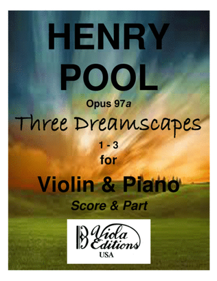 Book cover for Three Dreamscapes for Violin & Piano (1-3)