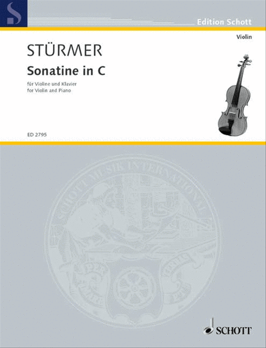 Sonatina in C Major Violin Solo scores gallery preview page 1