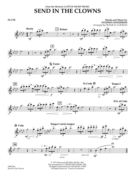 Send in the Clowns (from A Little Night Music) (arr. Frank Cofield) - Flute