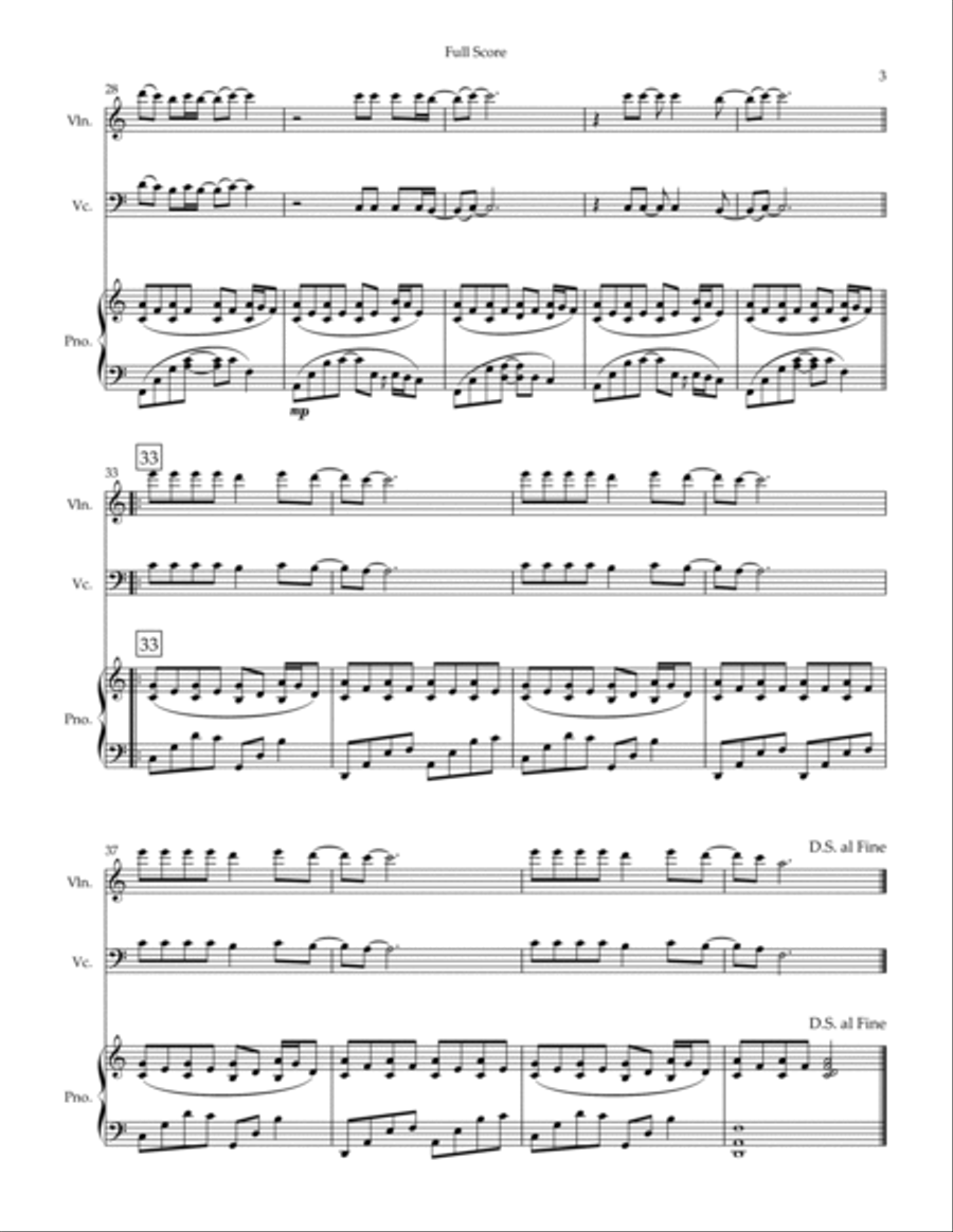Californication Californication Piano Trio scores gallery preview page 3