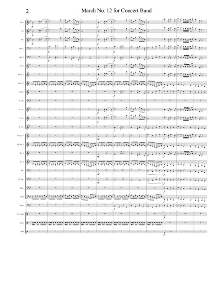 March No. 12 for Concert Band image number null