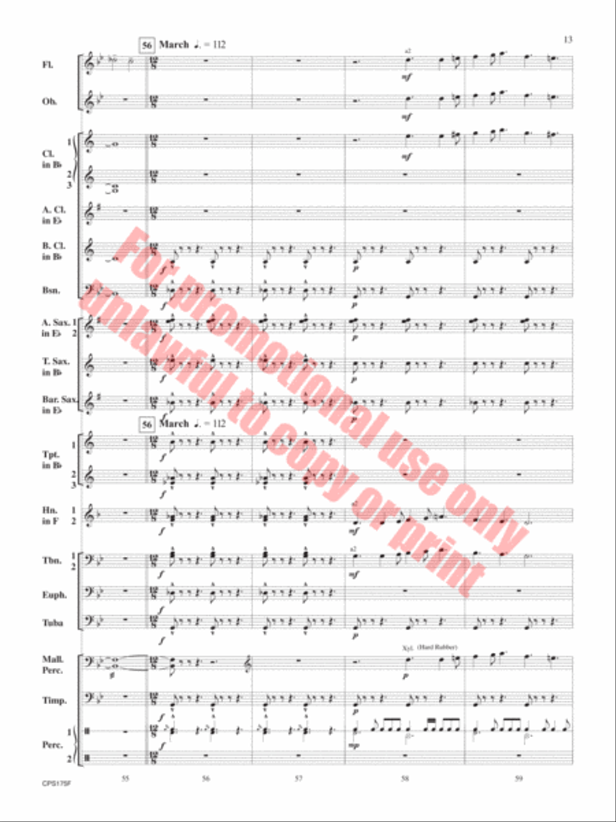 Aberystwyth Variants Aberystwyth Variants Concert Band scores gallery preview page 14