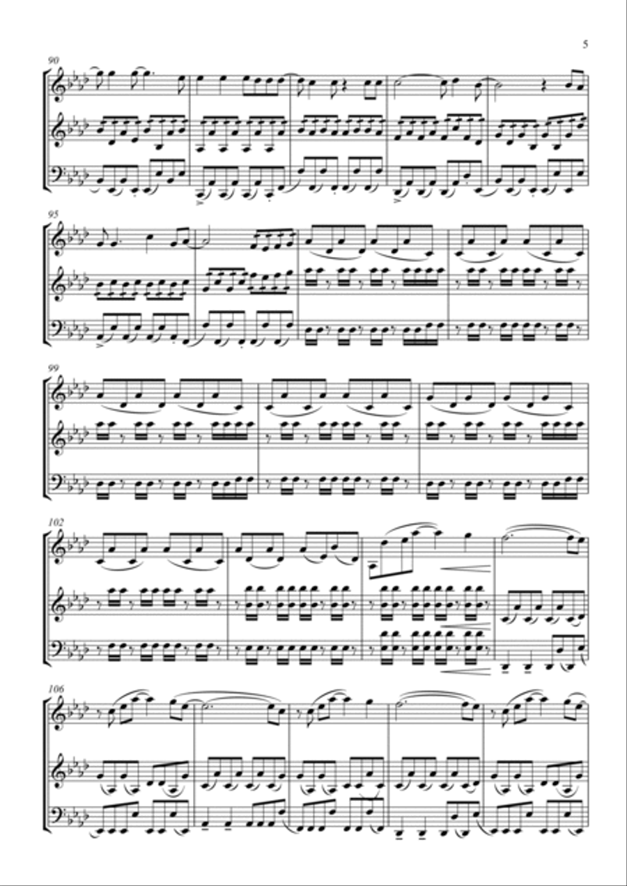 Viva La Vida String Trio scores gallery preview page 5