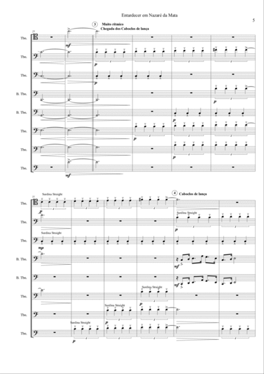 Entardecer em Nazaré da Mata Chamber Music scores gallery preview page 5
