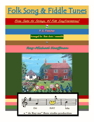 Book cover for Folk Tune from Suite for strings arranged for flute choir / ensemble