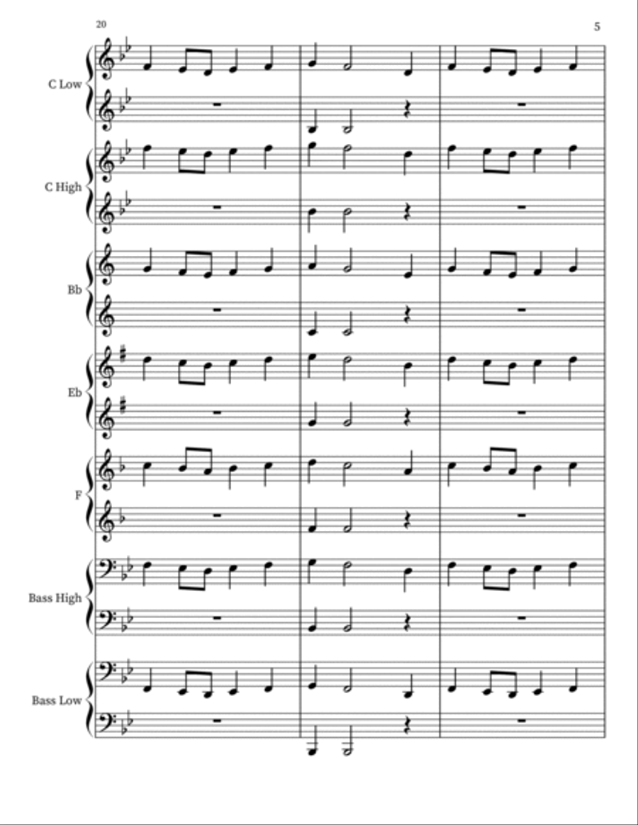 Spring Concert Band scores gallery preview page 5