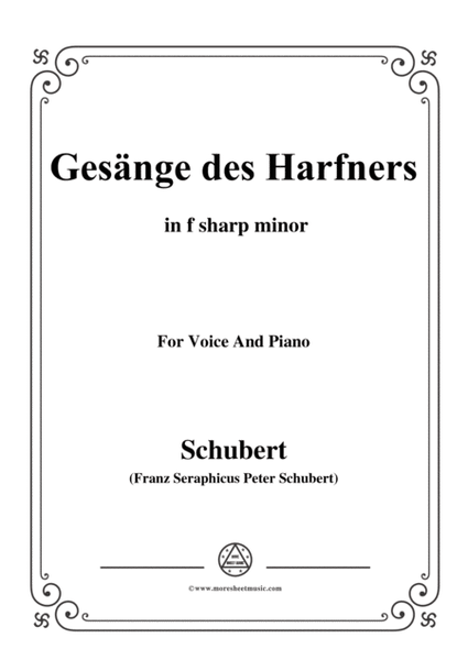 Schubert-An die Türen will ich schleichen Op.12 No.3 in f sharp minor,for voice and piano image number null