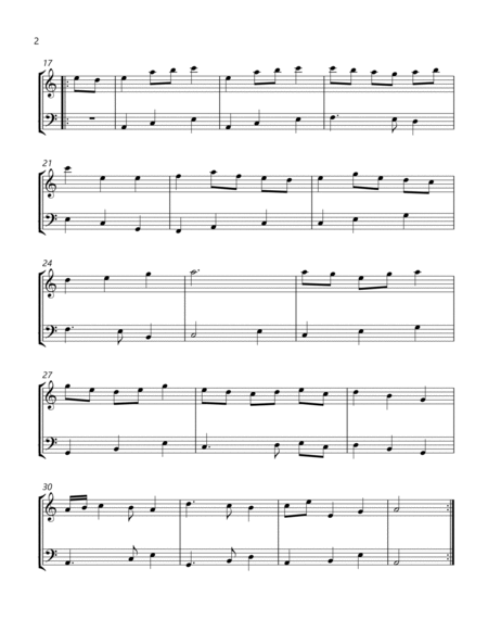 Carolan's Welcome - Violin and Cello Arrangement image number null