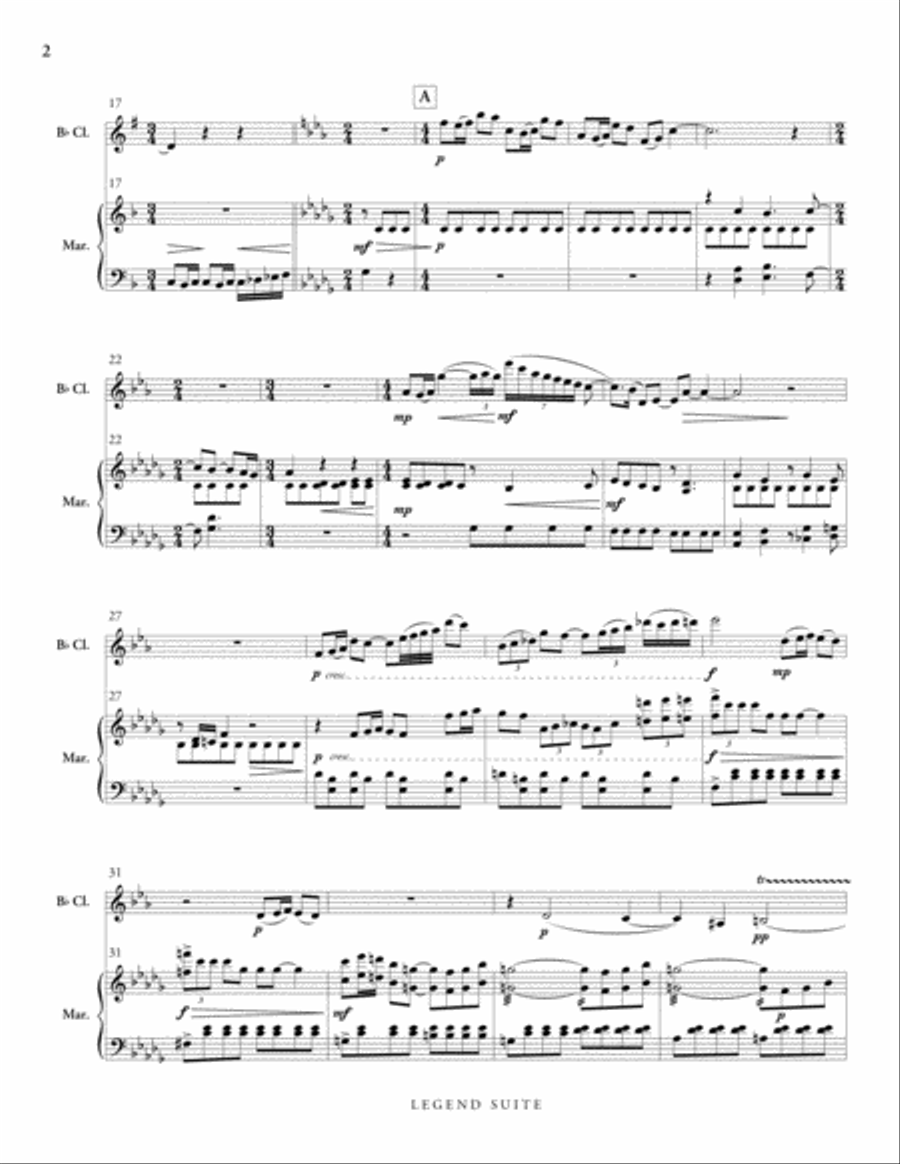 Legend Suite Clarinet scores gallery preview page 3