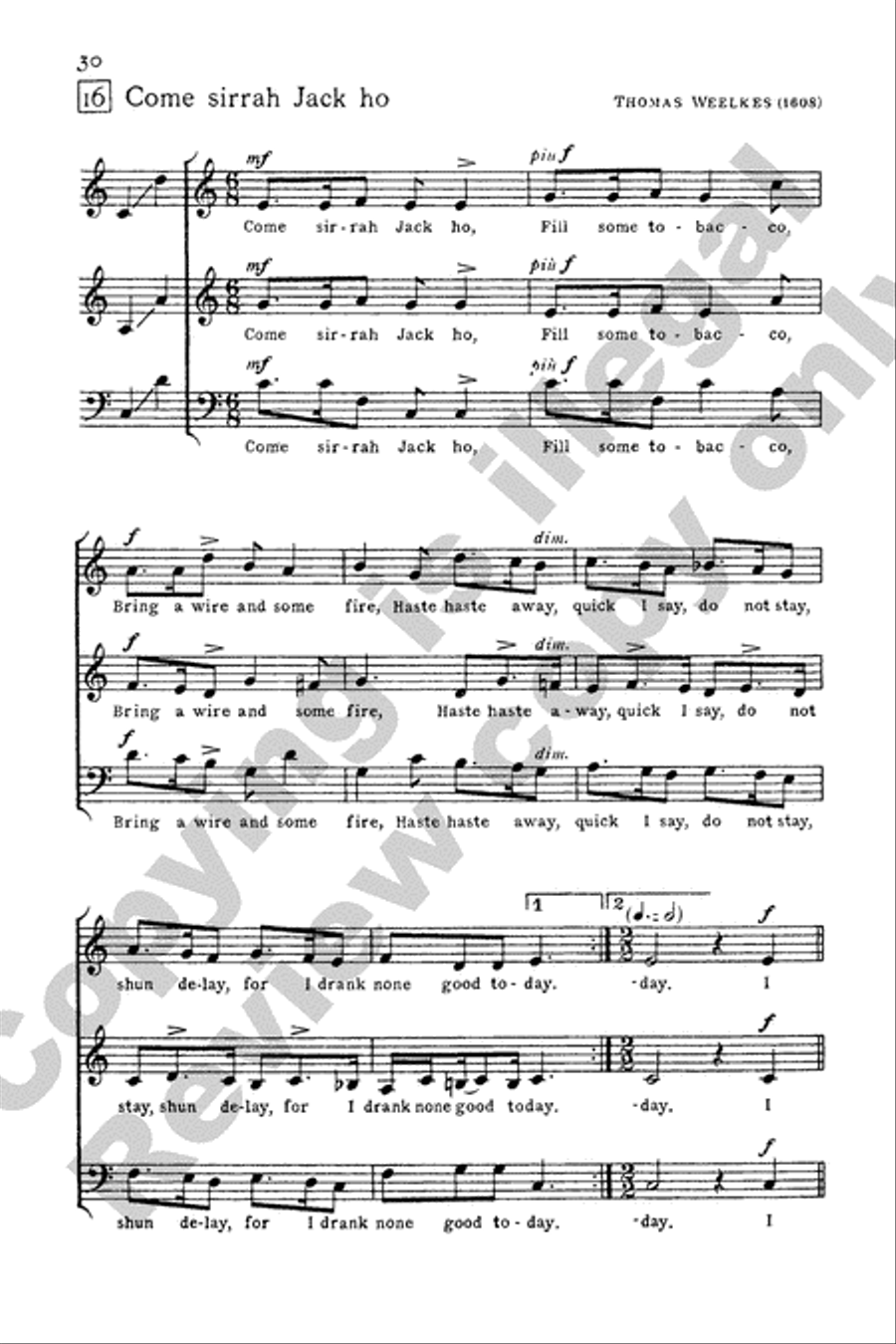 Invitation to Madrigals, Book 1 3-Part scores gallery preview page 19