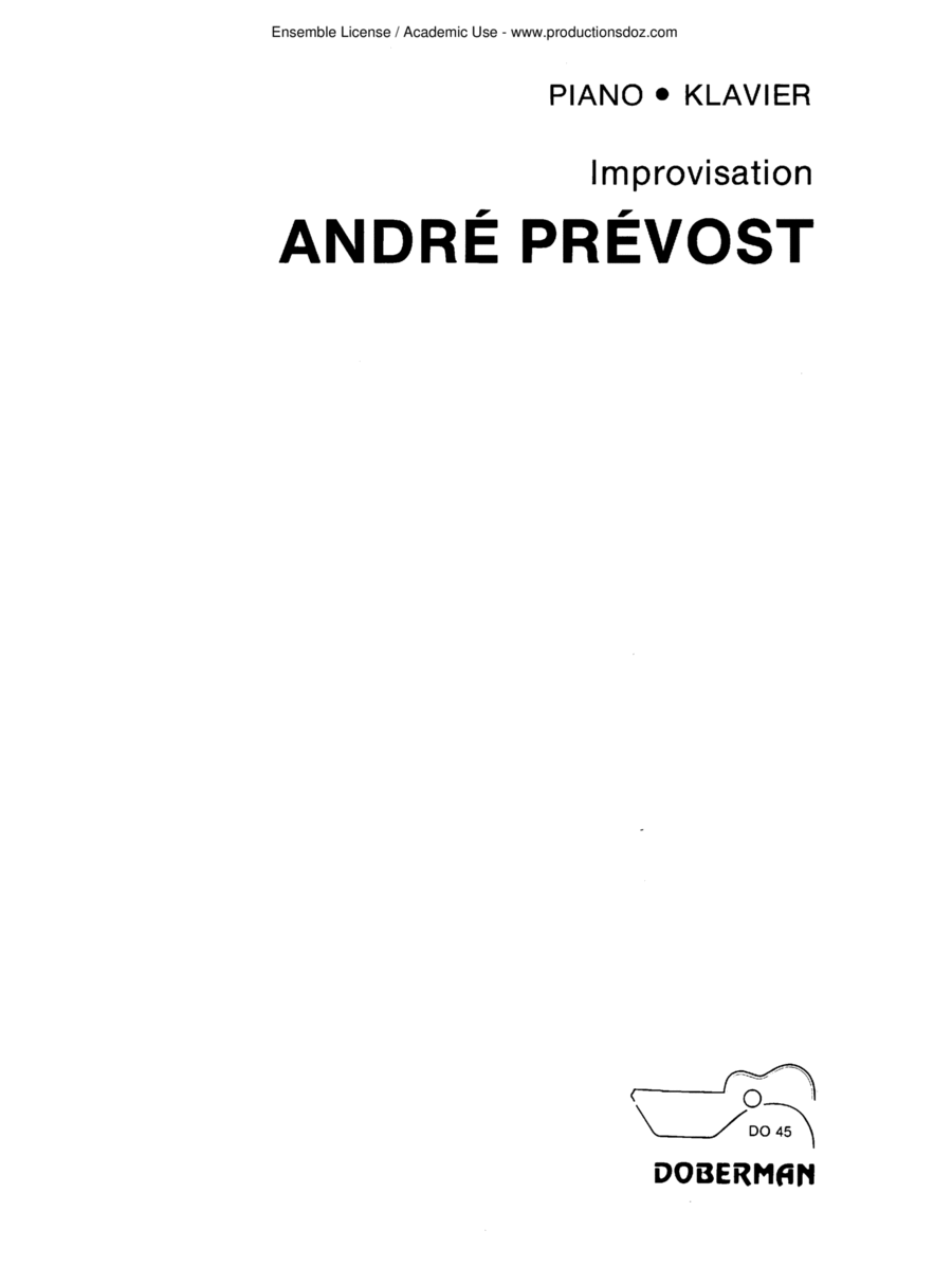 Improvisation Improvisation Piano Solo scores gallery preview page 1