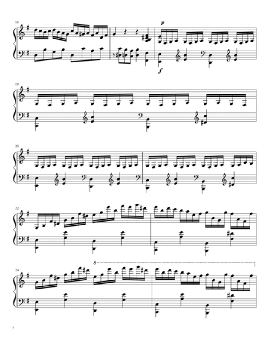 Secret (jia Chang Kuai Ban) Piano Solo scores gallery preview page 2