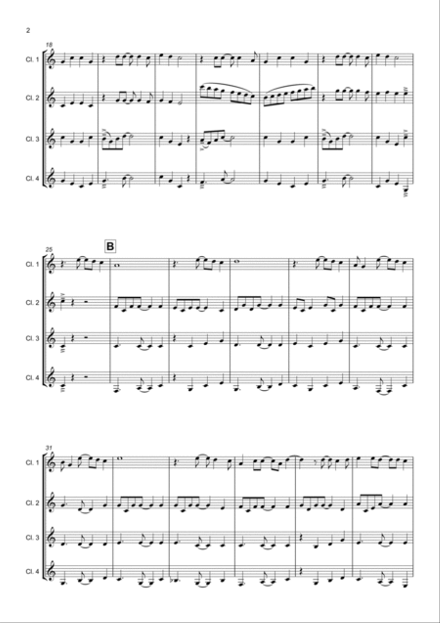 Under The Sea Woodwind Quartet scores gallery preview page 2