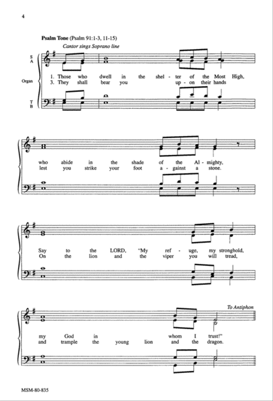 Communion Antiphons for the Lenten Season 4-Part scores gallery preview page 5