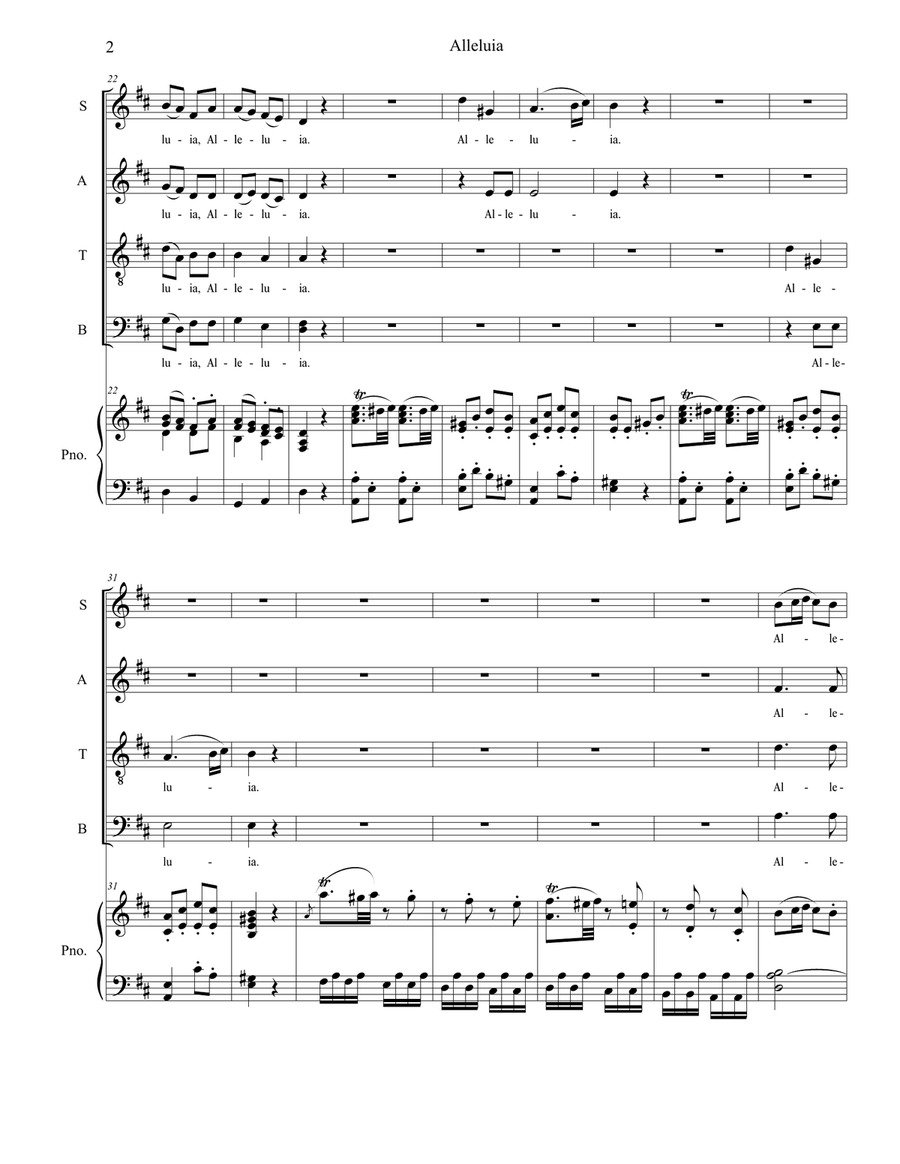 Alleluia (from 