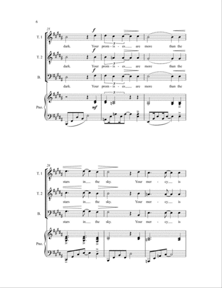 Cover Me with the Night TTB scores gallery preview page 5