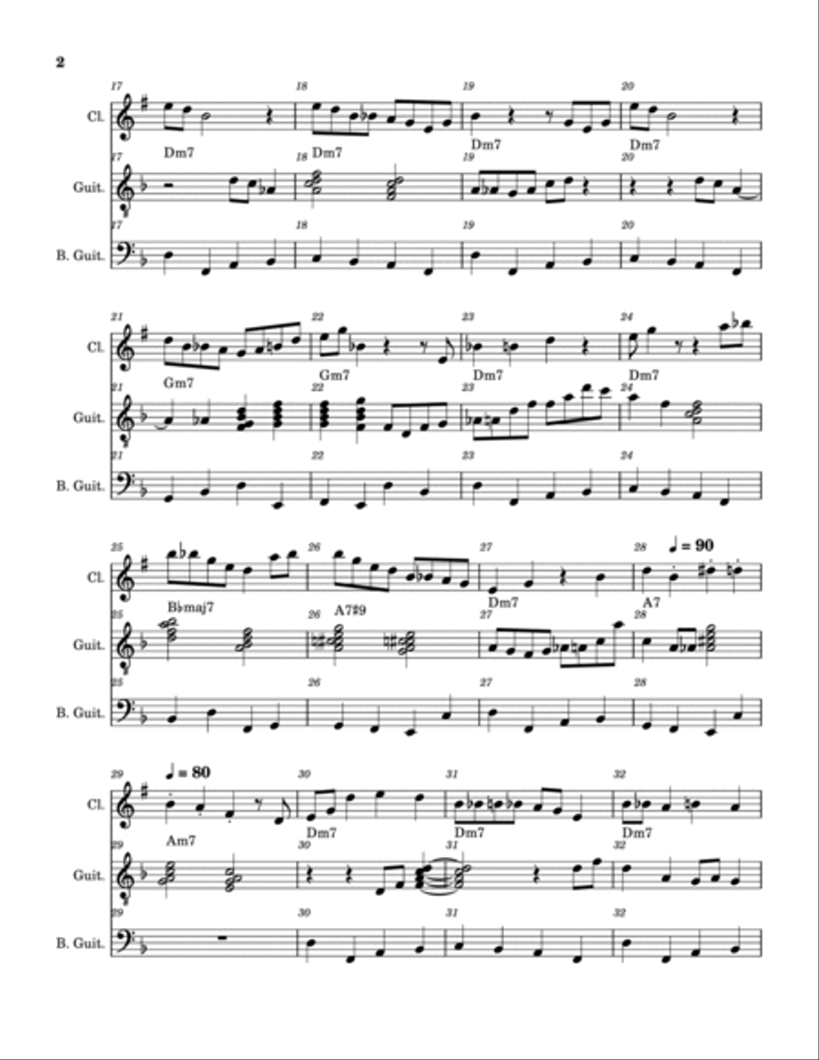 Walking Up Happy Hill Lane Jazz Ensemble scores gallery preview page 2