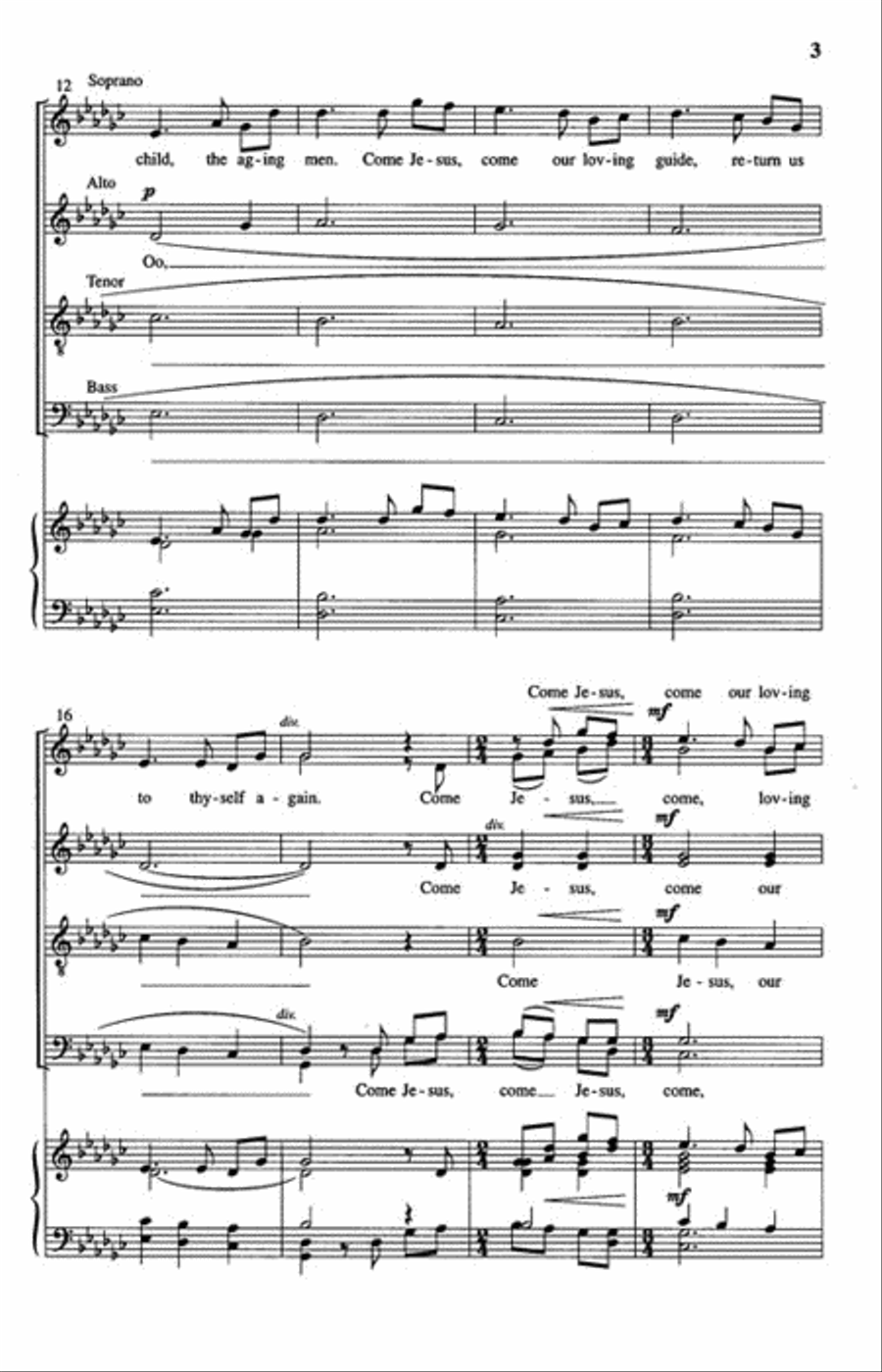 The Bridegroom Comes SSAATTBB scores gallery preview page 3
