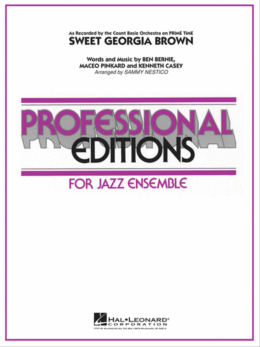 Sweet Georgia Brown Jazz Ensemble scores gallery preview page 1