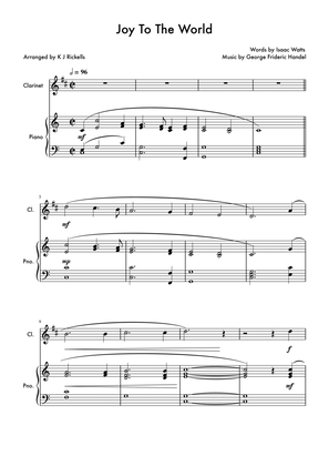 Joy To The World - Clarinet