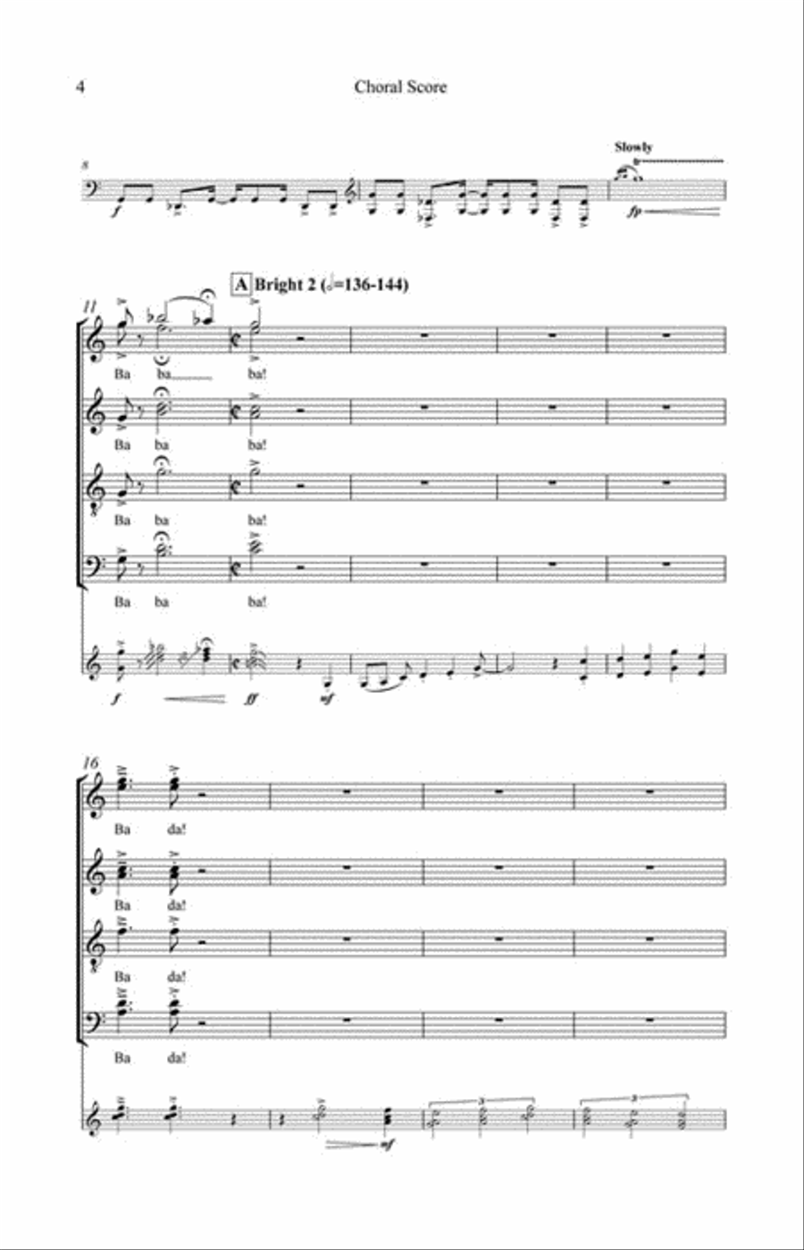 <br>Sheet music extract