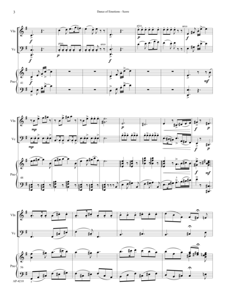 Dance of Emotions - Piano Trio (Violin, Viola, Piano) image number null