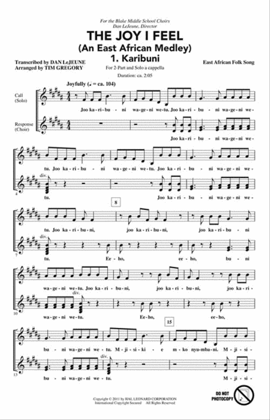 The Joy I Feel A Cappella scores gallery preview page 2