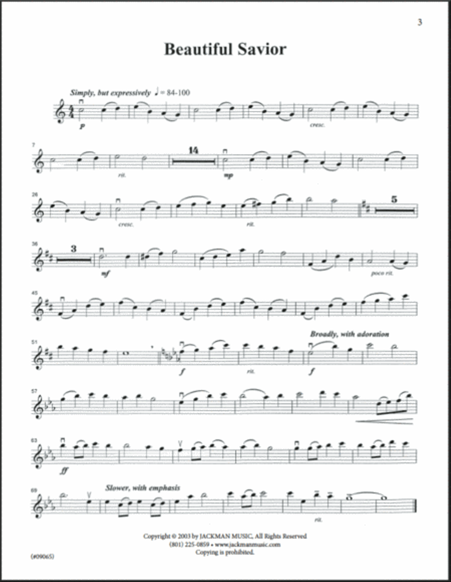 Hymnplicity Easter - Violin Parts 4-Part scores gallery preview page 2