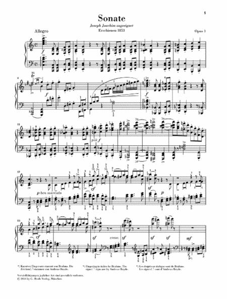 Piano Sonata C Major Op. 1