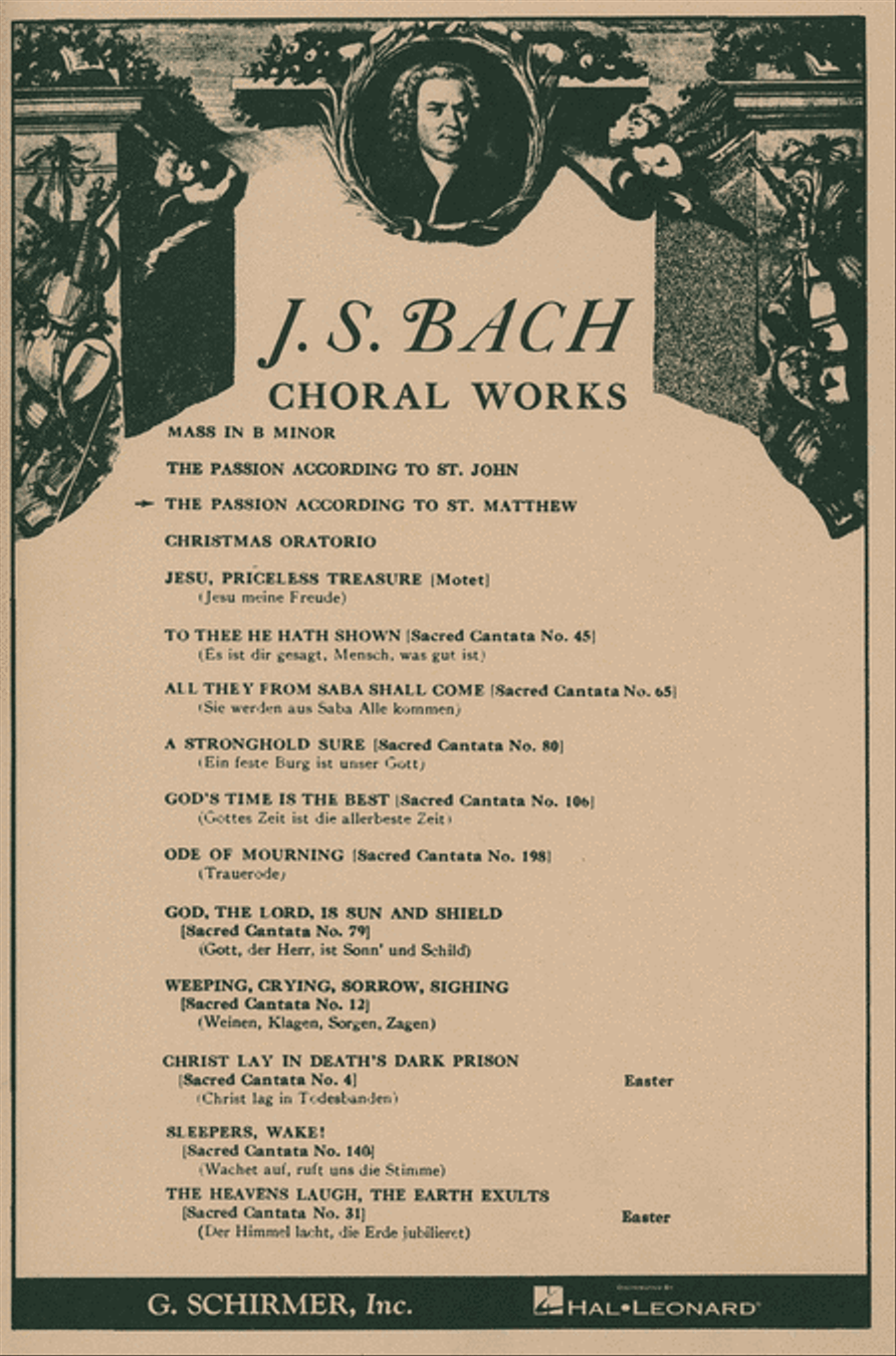 St. Matthew Passion 4-Part scores gallery preview page 1