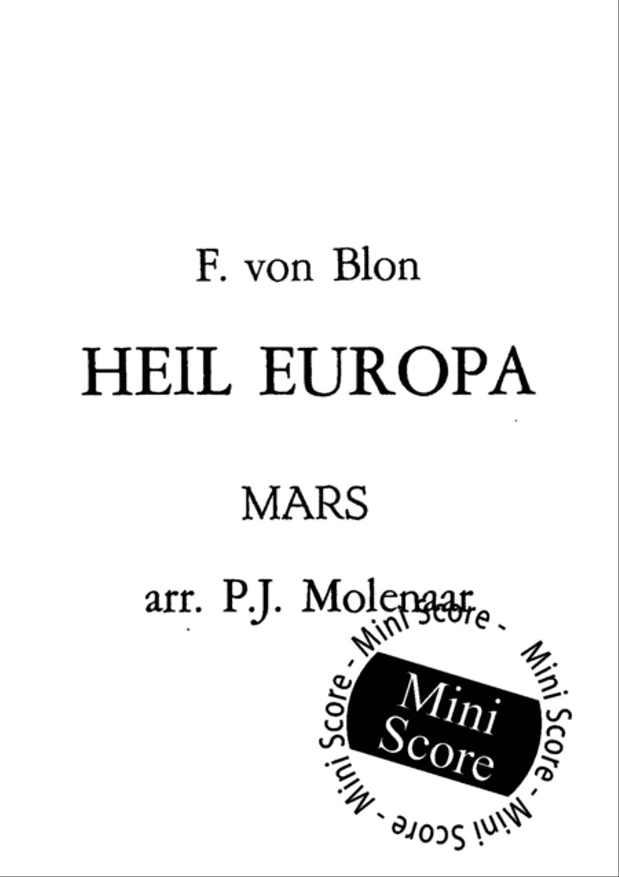Heil Europa Mars Fanfare Band scores gallery preview page 3
