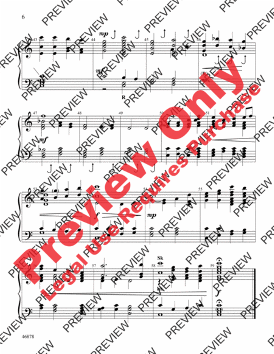 An English Hymn Sketchbook Handbell Choir scores gallery preview page 6