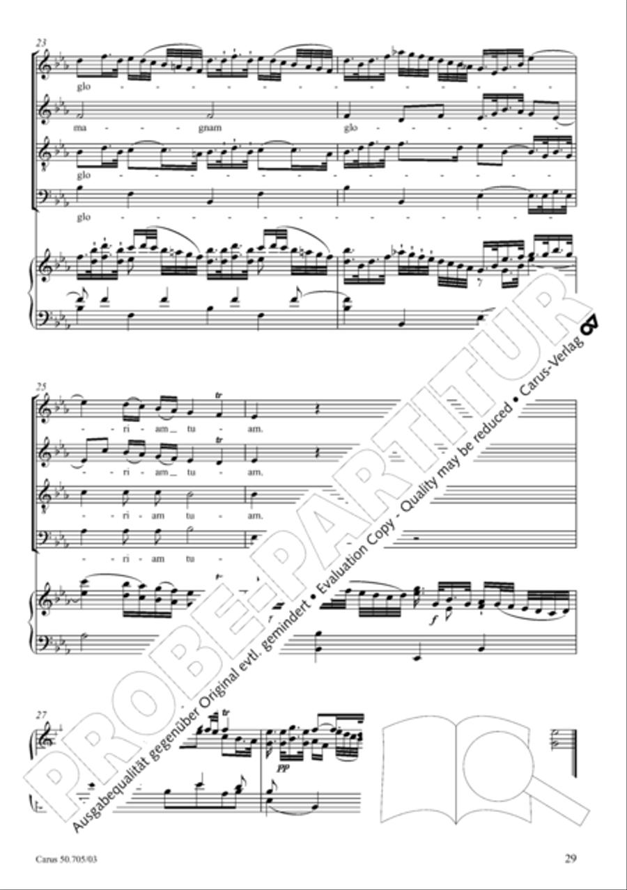Missa in g. Hasse-Werkausgabe IV/3 4-Part scores gallery preview page 38