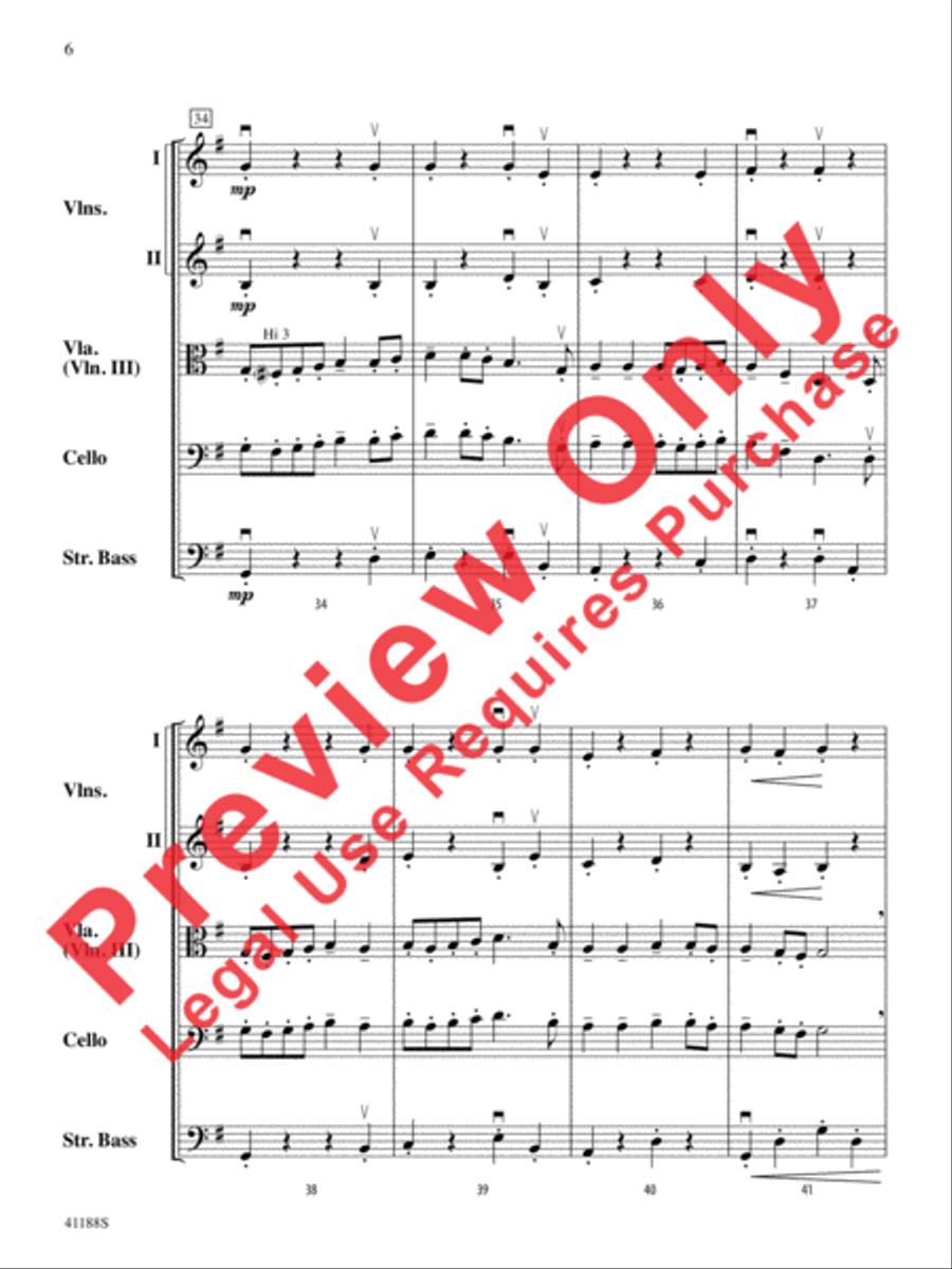The Simple Gifts of Music String Orchestra scores gallery preview page 7