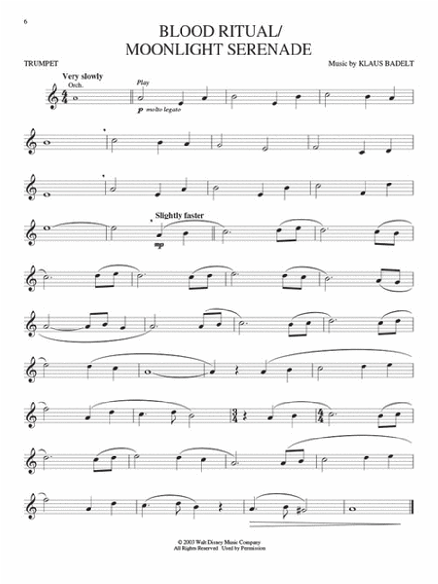 Pirates of the Caribbean Trumpet Solo scores gallery preview page 4