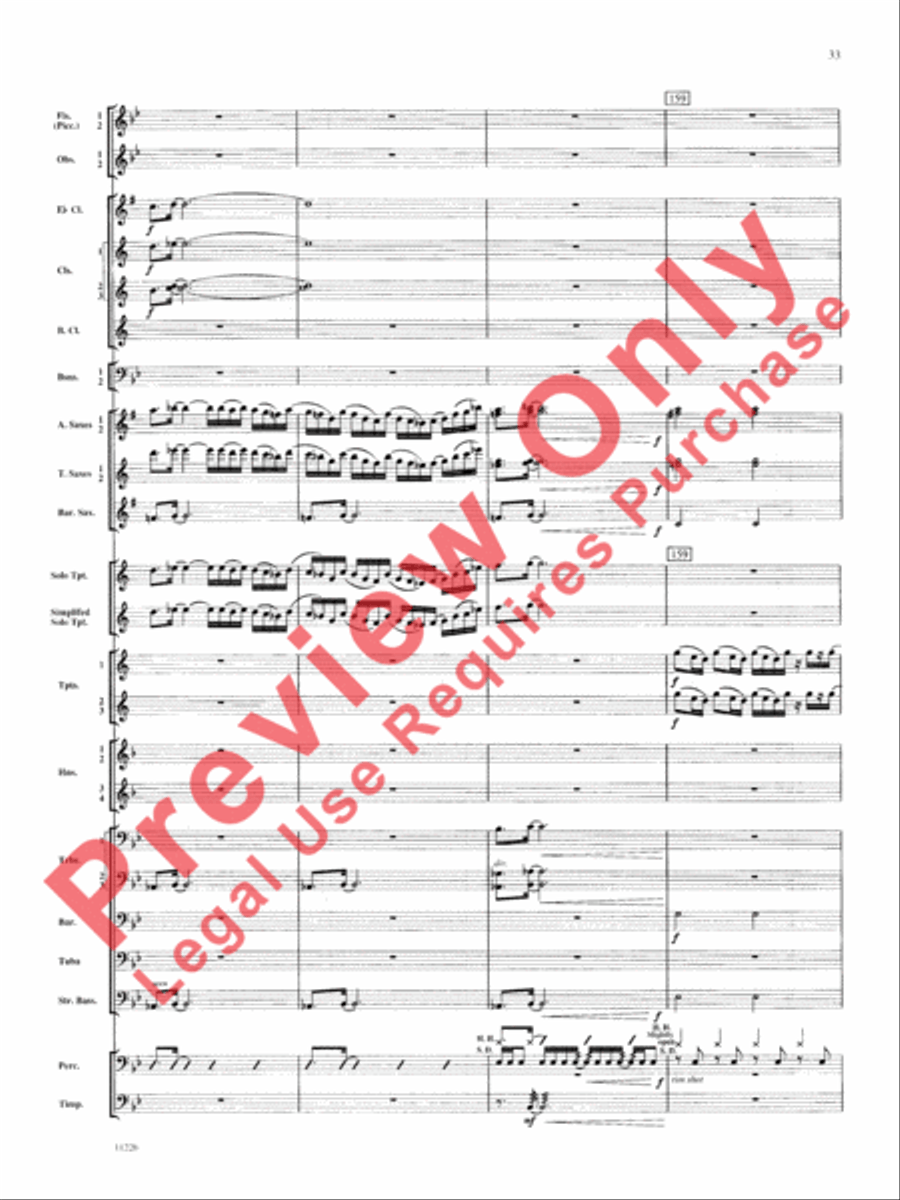 American Jazz Suite American Jazz Suite Concert Band scores gallery preview page 34