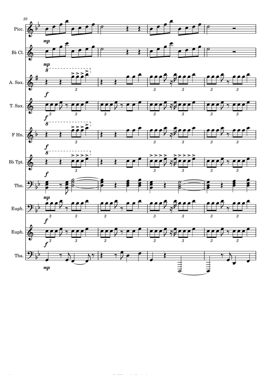 Nasty Nasty Marching Band scores gallery preview page 6