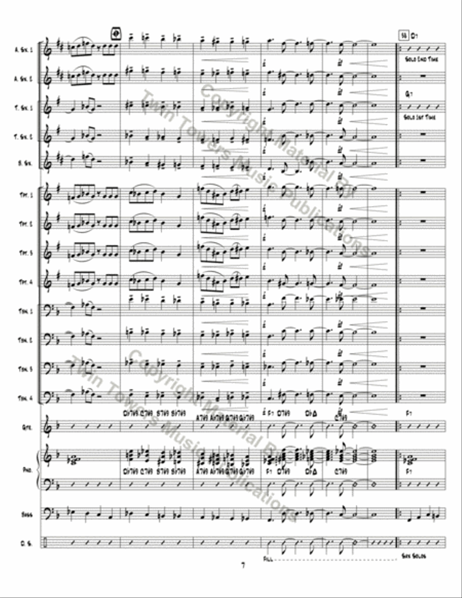 Unnumbered in the Front Unnumbered in the Front Jazz Ensemble scores gallery preview page 8