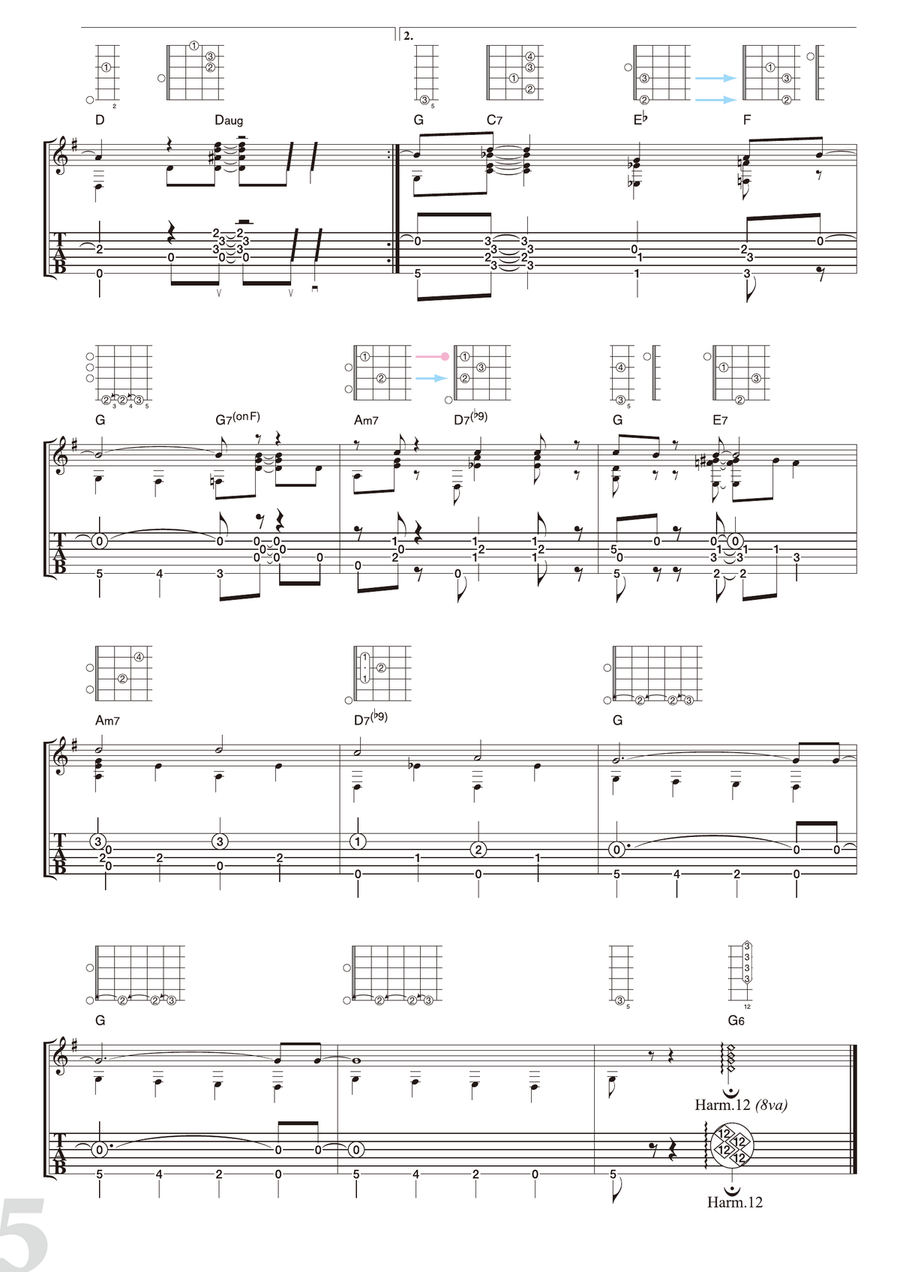Jingle Bells Guitar Solo scores gallery preview page 5