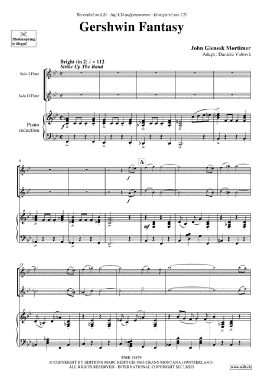 Gershwin Fantasy Gershwin Fantasy Flute Duet scores gallery preview page 4