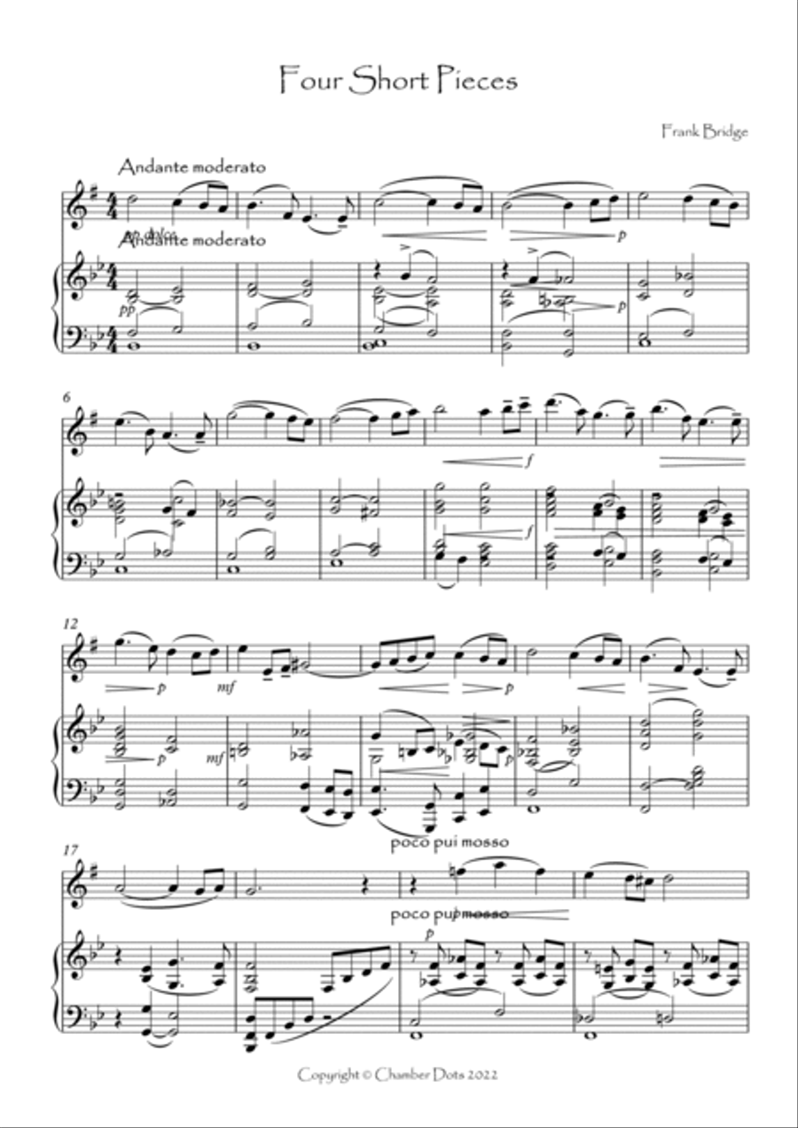 Four Short Pieces Baritone Saxophone scores gallery preview page 2