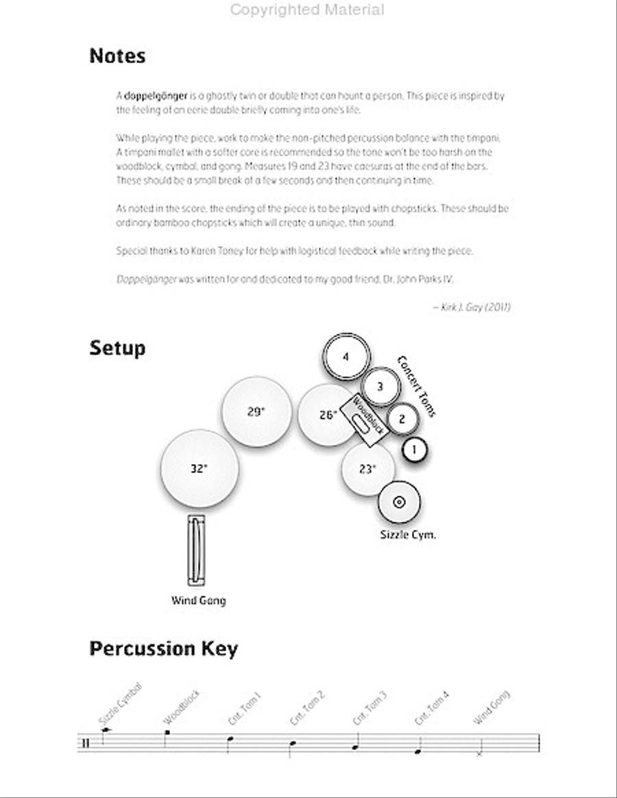 Doppelganger Percussion scores gallery preview page 3