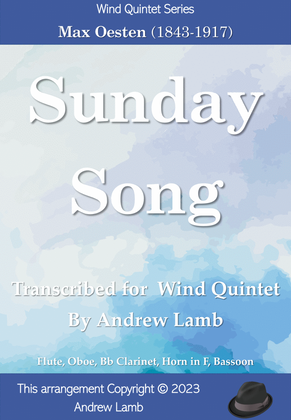 Book cover for Sunday Song (by Max Oesten, arr. for Wind Quintet)
