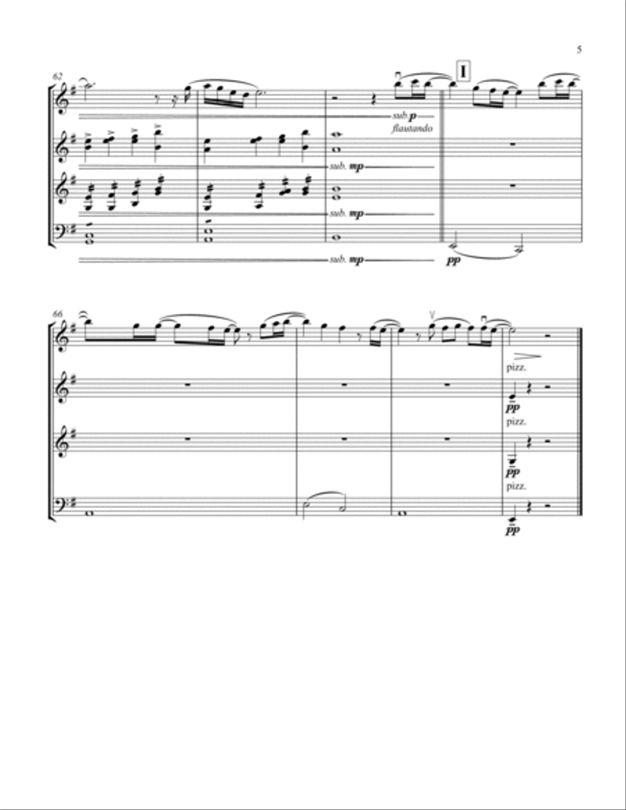 No Time To Die String Quartet scores gallery preview page 5