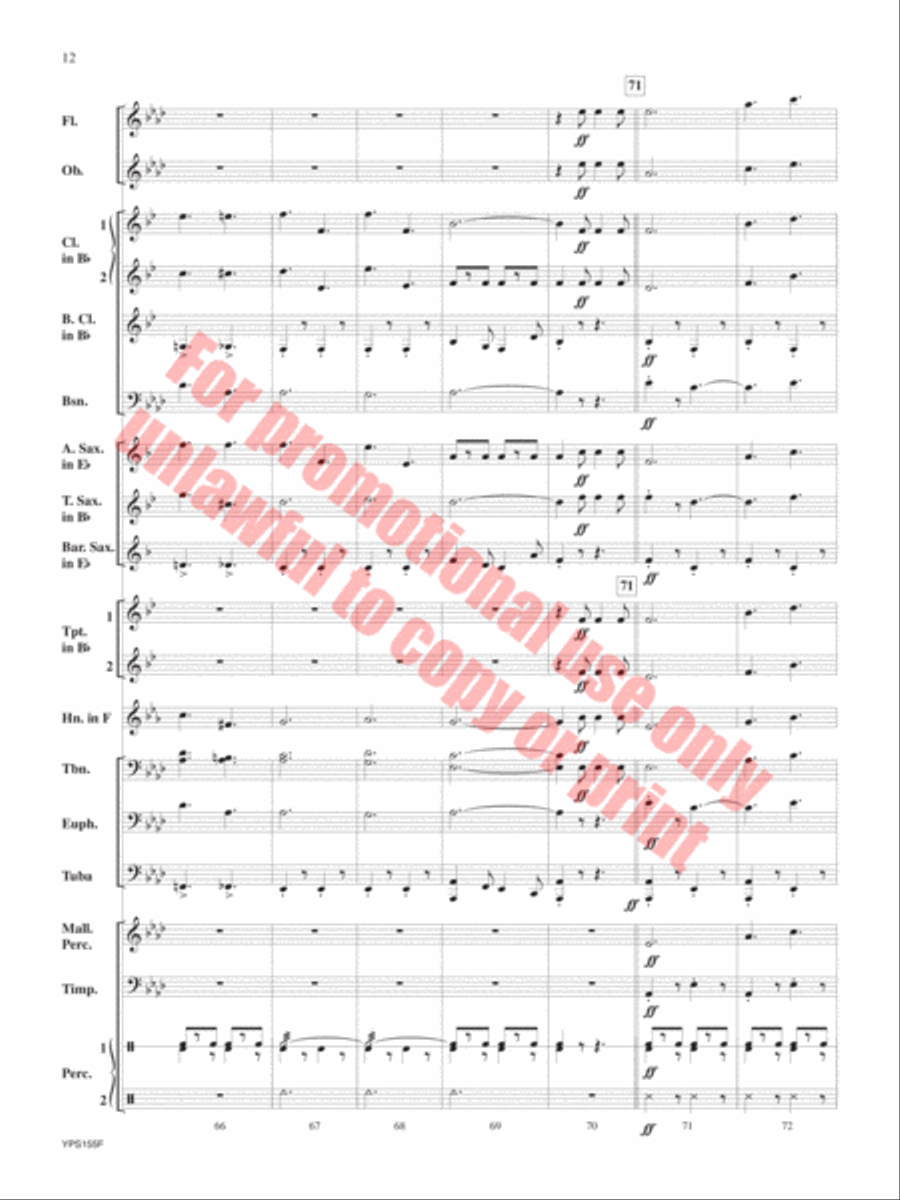 Safety Safety Concert Band scores gallery preview page 13