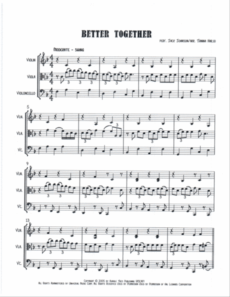 Better Together Better Together String Trio scores gallery preview page 2
