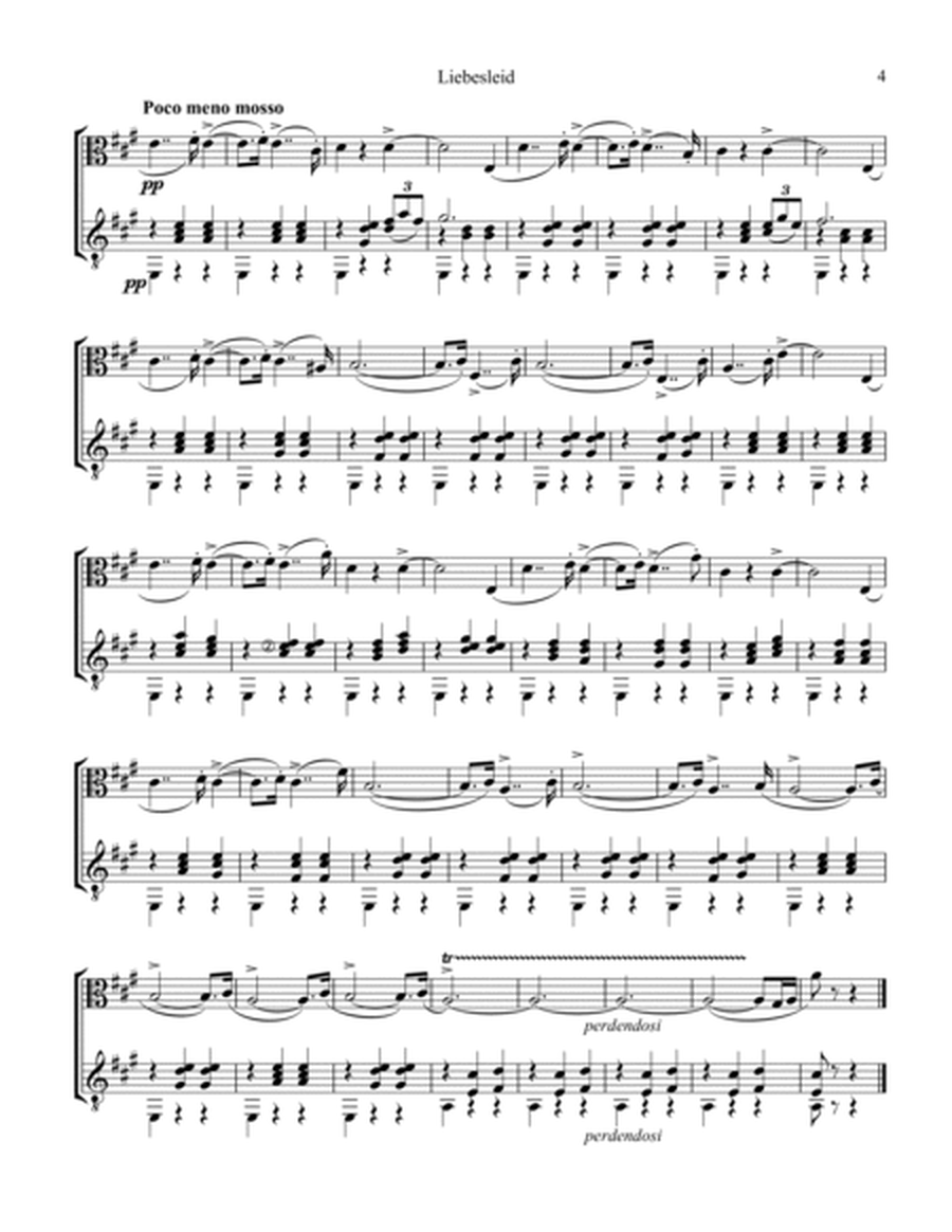 Liebesleid for viola and guitar image number null