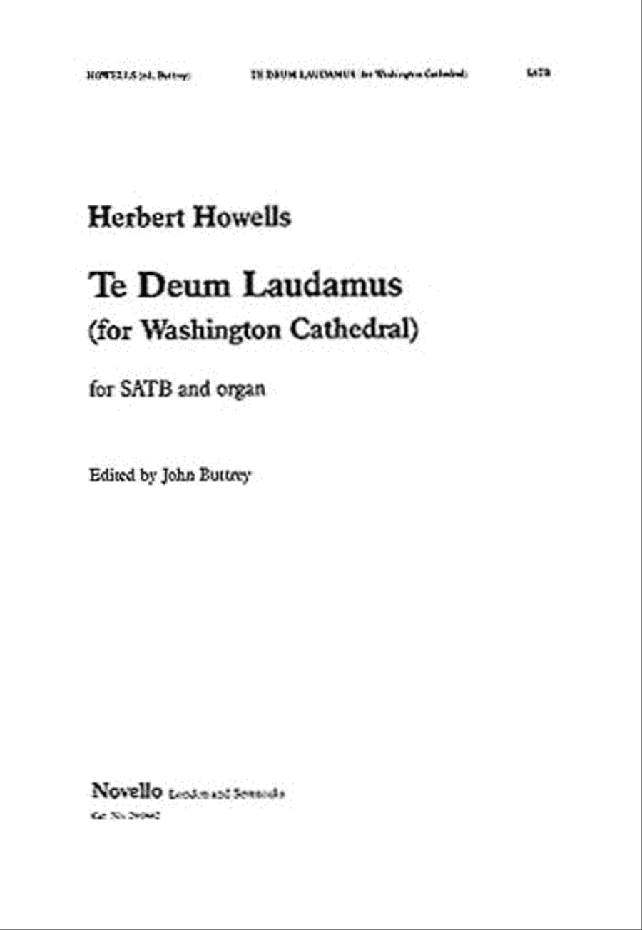 Te Deum 4-Part scores gallery preview page 1