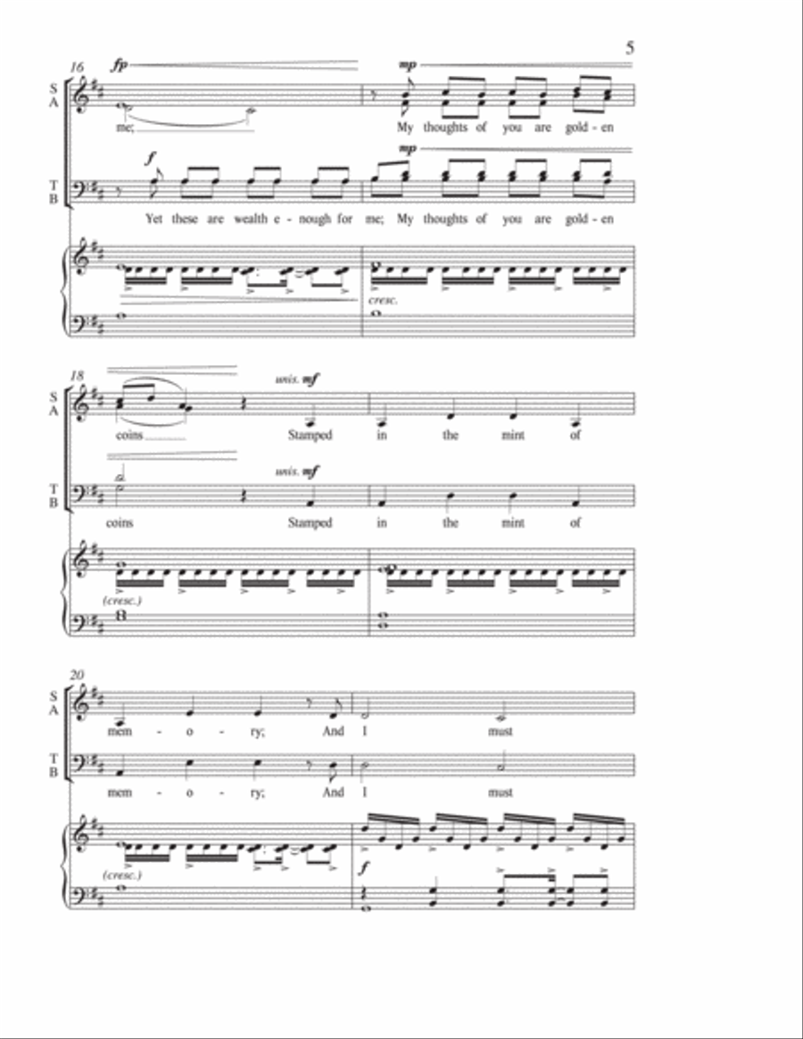 For a Breath of Ecstasy 4-Part scores gallery preview page 5